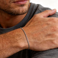 1.5/2/3mm Simple Cuban Chain Bracelets for Men Women,Adjustable Stainless Steel Curb Chain Wristband,Casual Jewelry Gift