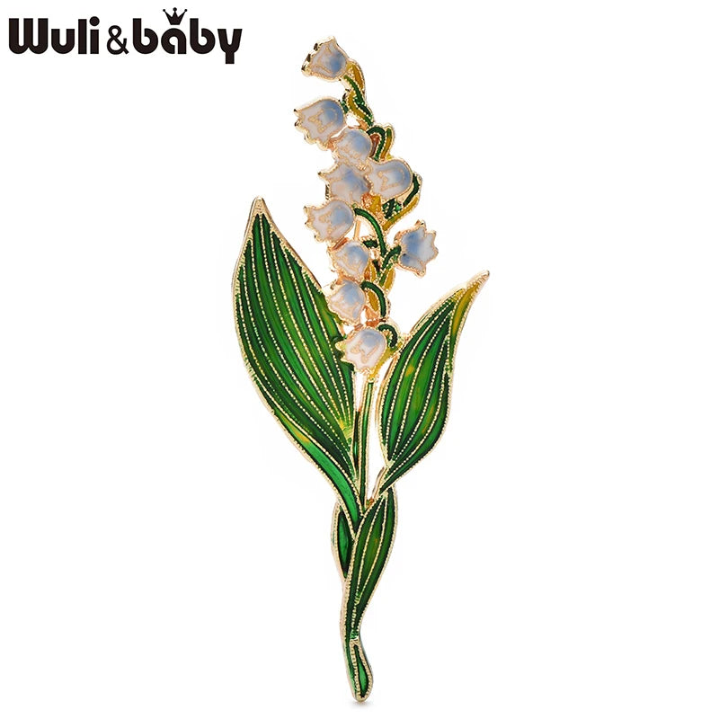 PENDRA Liliana Elegant Enamel Lily Flower Brooch