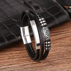 PENDRA Rune Compass Steel Bracelet