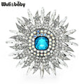 PENDRA Solara Sparkling Rhinestone Sun Brooch