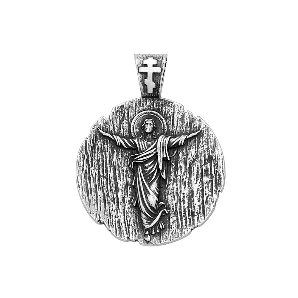 PENDRA Jesusround Christian Jesus Round Pendant