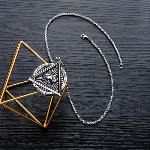 PENDRA AllSeeingEye Stainless Steel Eye Pendant