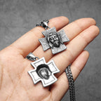 Jesus Cross Men Necklaces Stainless Steel Pendant Chain Women Fashion Jewelry Religion Punk New in Accessories Gifts Wholesale