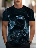 PENDRA Printed Sports Motorcycle T-Shirt