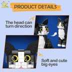PENDRA Tabby Cat Black Building Set