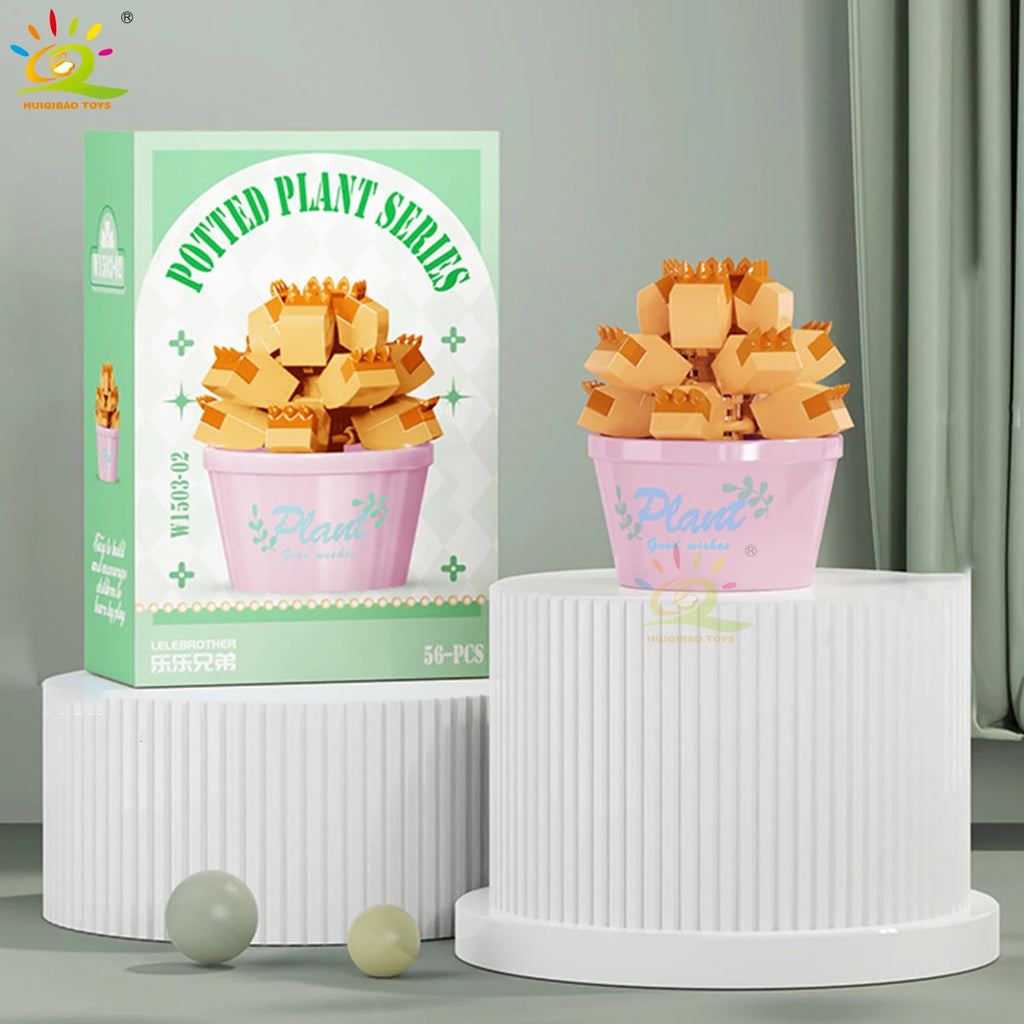 PENDRA Succulent Potted Floral Building Set