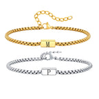 PENDRA Alphabet Letter Box Bracelet