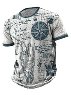 PENDRA Printed Sports Ship T-Shirt