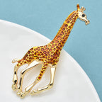 PENDRA Lovely Enamel Giraffe Brooch
