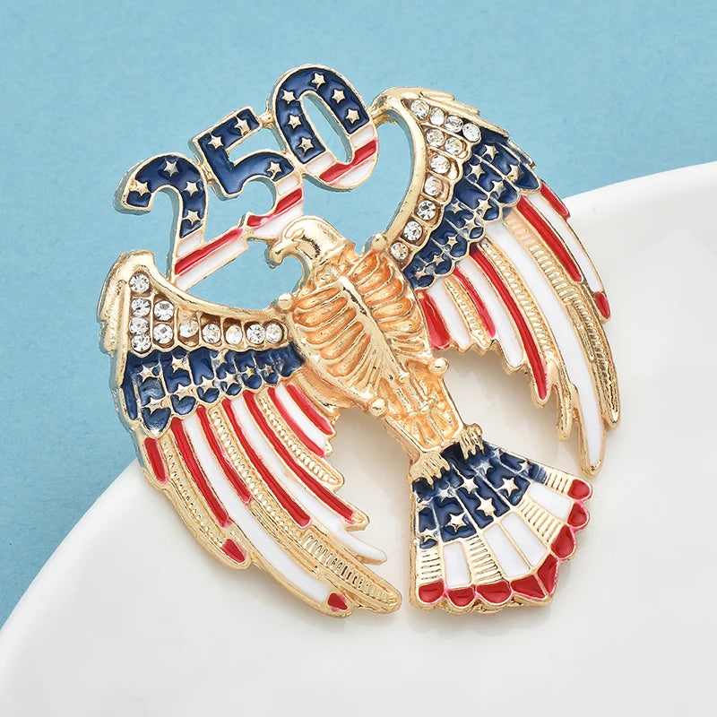 PENDRA America's 250th Independence Day Brooch