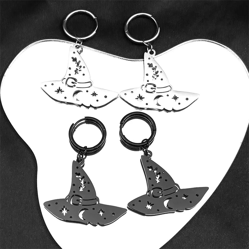 PENDRA Witchmoon Star Moon Hoop Earrings