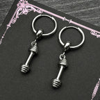 PENDRA Strongman Dumbbell Dangle Earrings