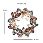 PENDRA Florielle13 Crystal Brooch