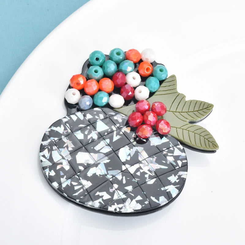 PENDRA Florielle29 Floral Brooch