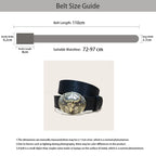 PENDRA Galaine Leather Bull Buckle Western Gothic Belt