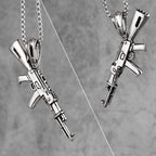 PENDRA Gun Boyfriend Steel Necklace