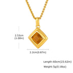 PENDRA Stone Natual Pendant Necklace
