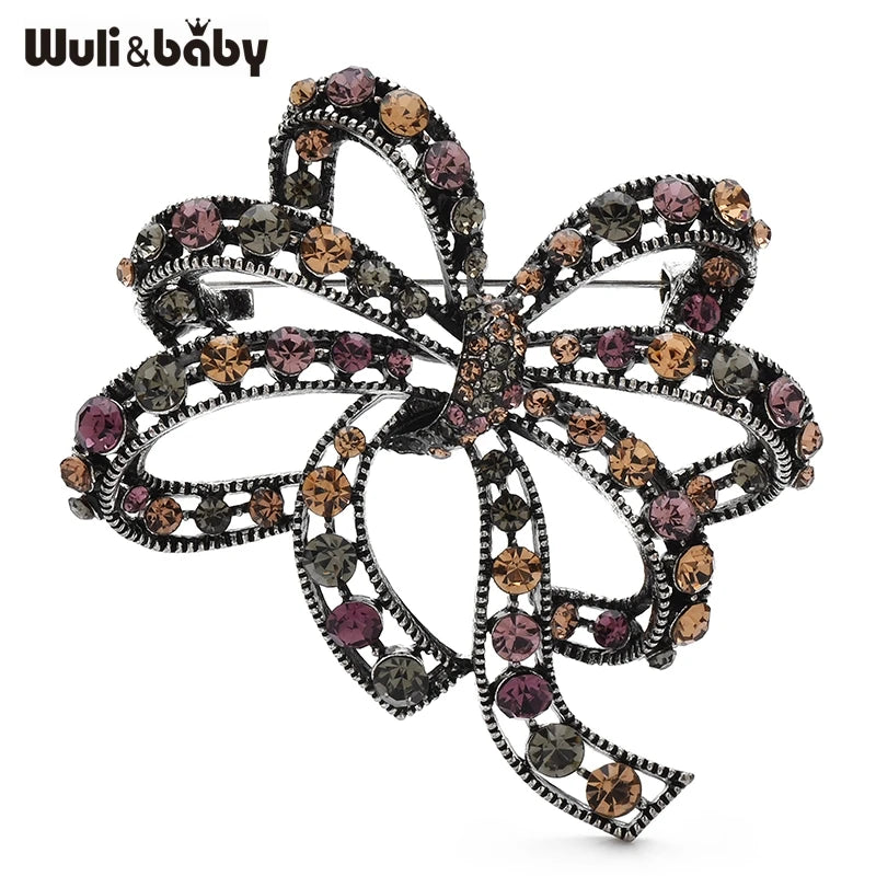 PENDRA Florielle29 Rhinestone Brooch