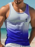 PENDRA Sleeveless Hawaiian Crew Neck Tank Beach Tank Top
