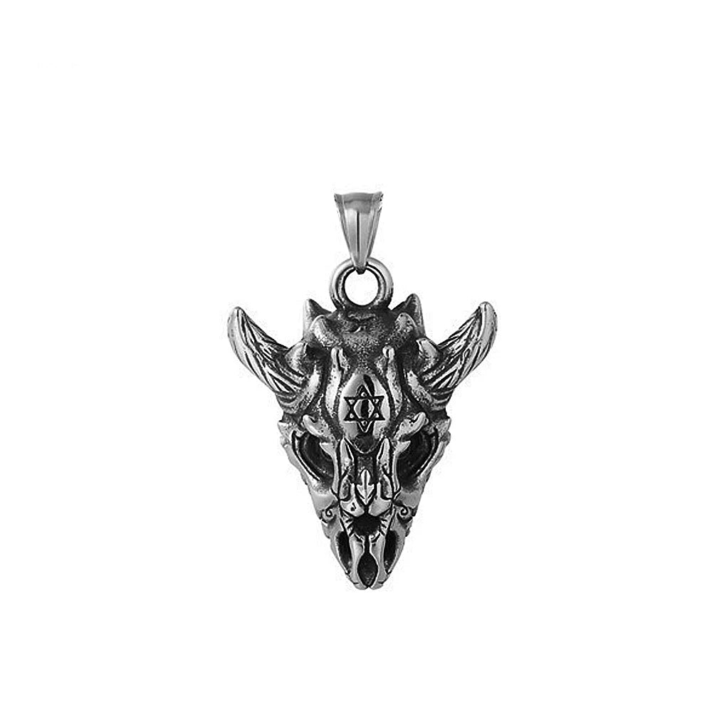 PENDRA Goathead 316L Stainless Steel Goat Head Pendant