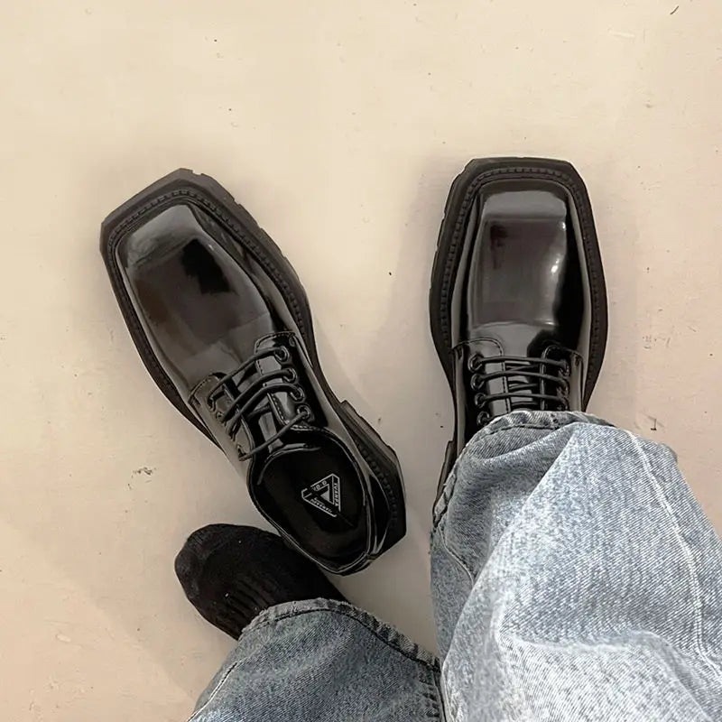 PENDRA Leather Platform End Shoes