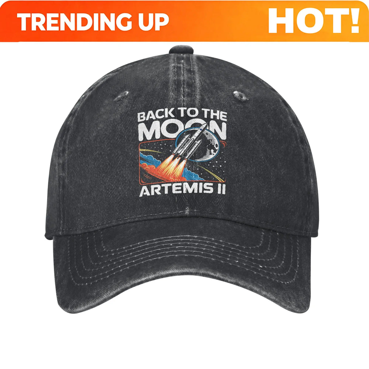 PENDRA Moon Mission Snapback Baseball Cap