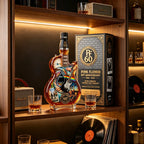 Pink Floyd  Rock Music Inspired Glass Whiskey Decanter Creative Guitar Liquor Bottle Collector Display Gift for Music Fans