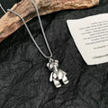 PENDRA Poohbear Stainless Steel Bear Pendant Necklace