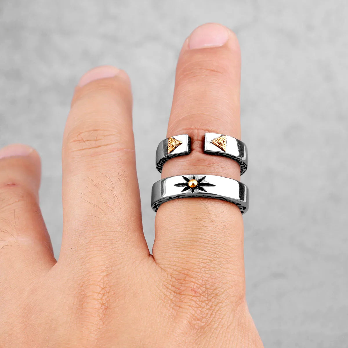 PENDRA Freemason Masonic Boyfriend Steel Ring