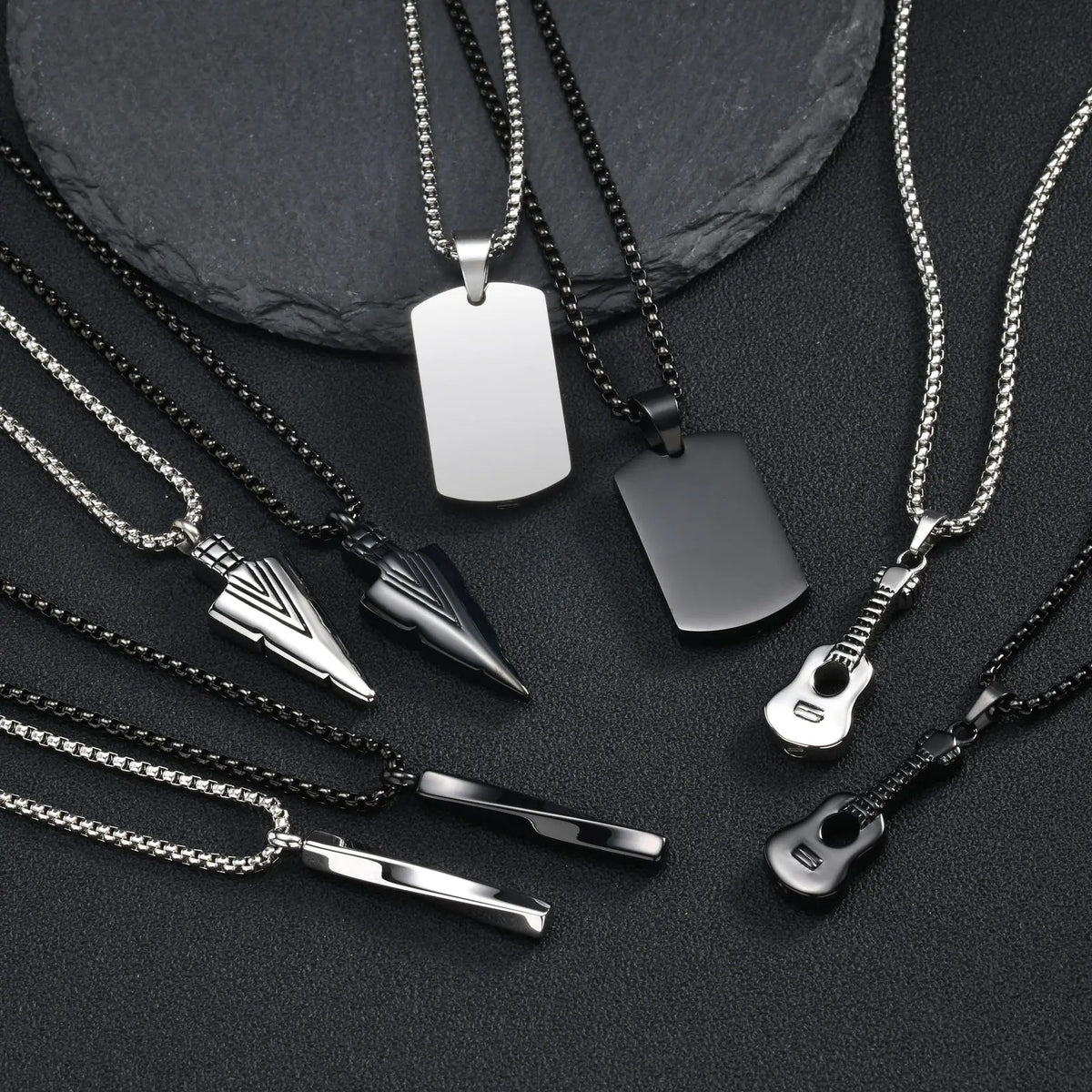 PENDRA Guitar Dog Dog Tag Necklace