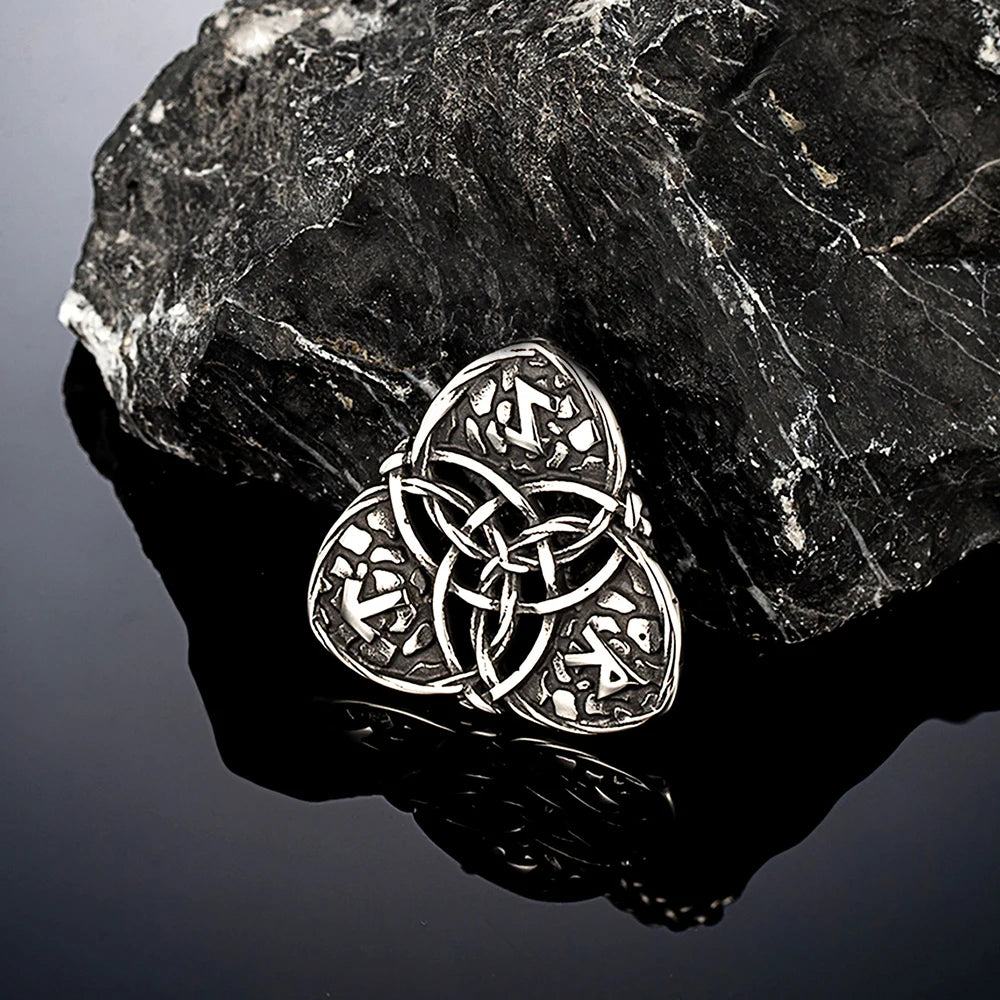 PENDRA Celtic Knot Rune Norse Necklace