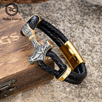PENDRA Thor Hammer Classic Leather Bracelet