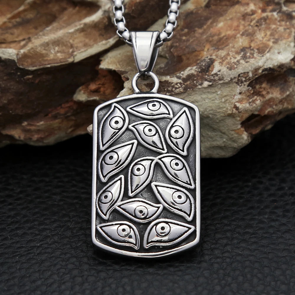 PENDRA Demoneye 316L Stainless Steel Demon Eye Pendant