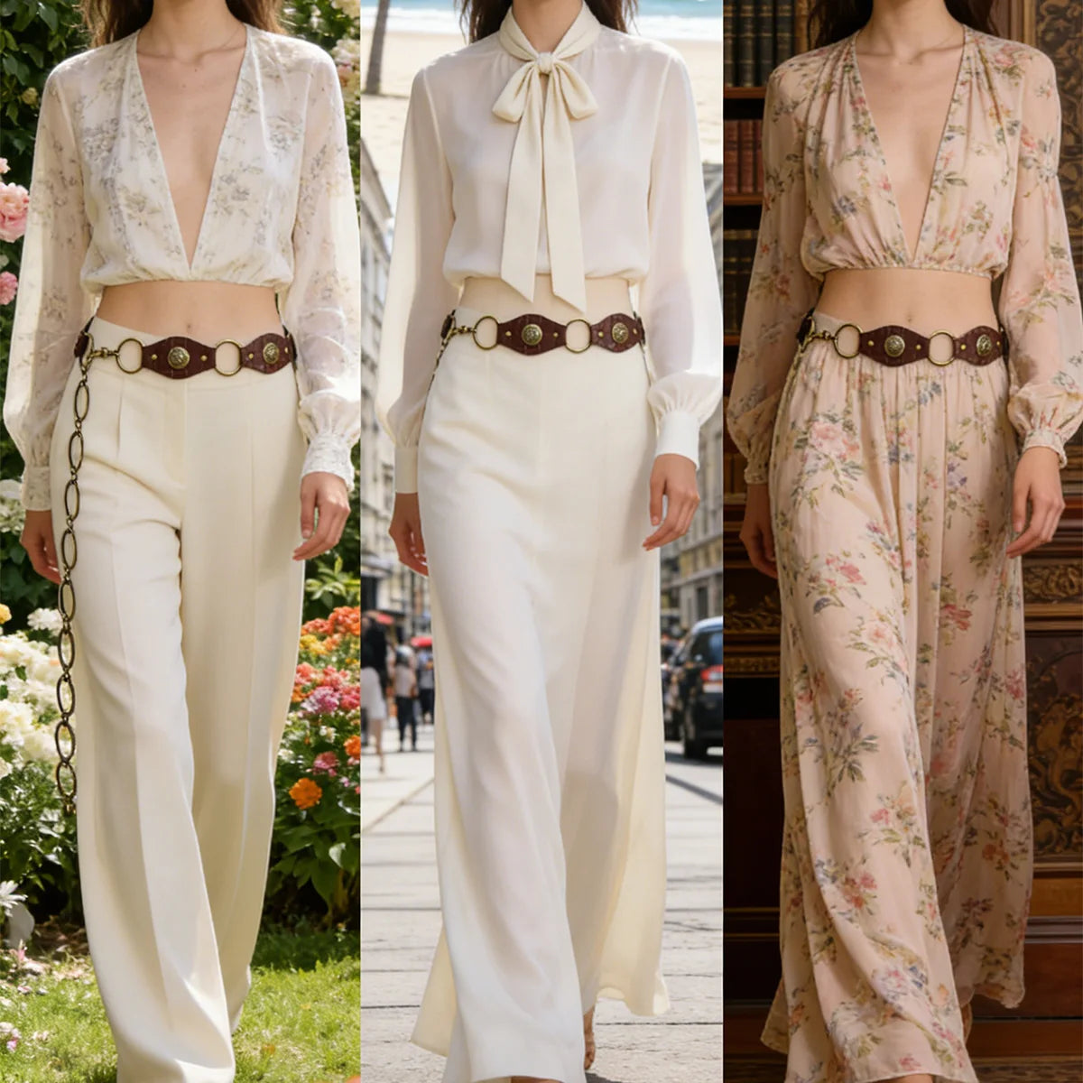 Retro Rivet Women's Belt Versatile Ethnic Style Dress Pants Belt Millennium Spicy Girl Design Belt Western Cowboy Perfect Gift