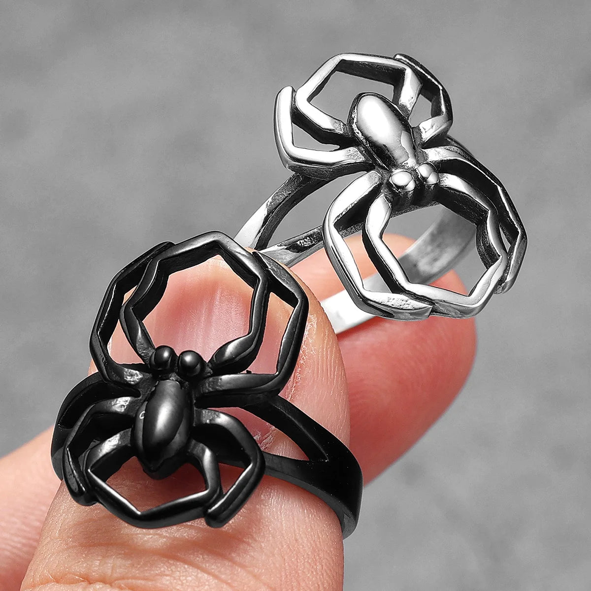 PENDRA Spider Stuff Steel Ring