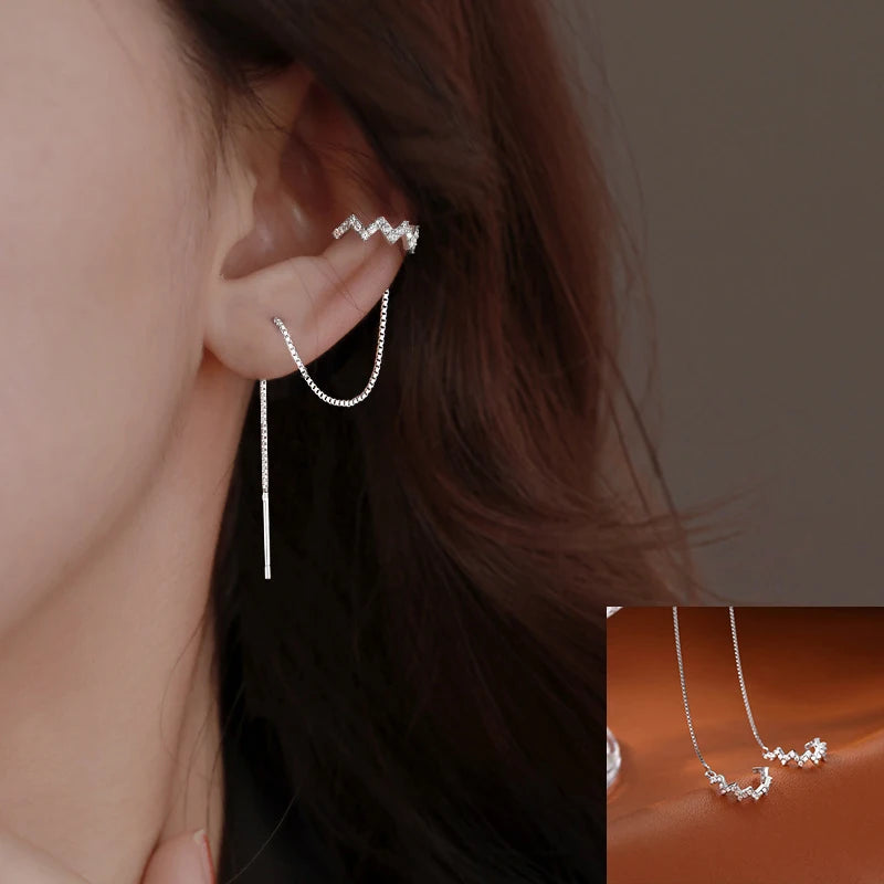 PENDRA Jade Hetian Ear Earrings