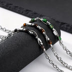 PENDRA Stone Natural Chain Necklace