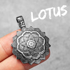 PENDRA Buddhism Mandala Steel Necklace