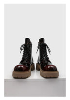 PENDRA Leather Thick Soled Boots