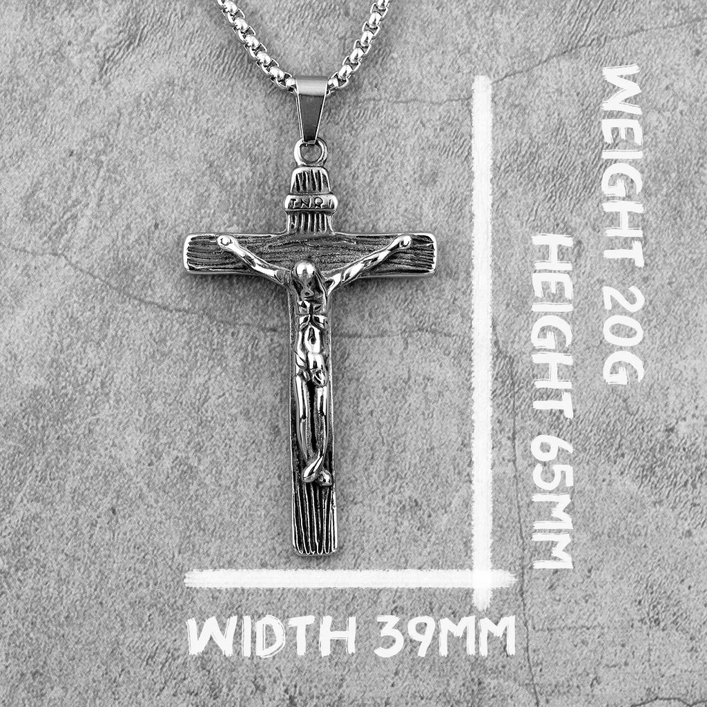 PENDRA Wrenlith Cross Charm Necklace