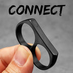 Connect Two Fingers Men Rings Stainless Steel Unique Punk Rock Women Jewelry Fashion Accessories Stranger Things Gift Wholesale
