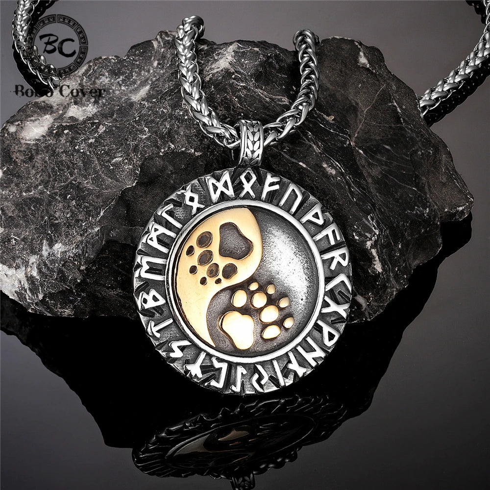 PENDRA Steel Rune Necklace