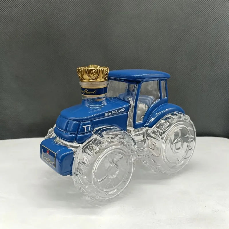Premium Tractor Design Whiskey Decanter Glass Liquor Bottle Barware Collection Ornaments