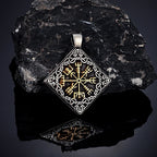 PENDRA Celtic Knot Gold Steel Necklace