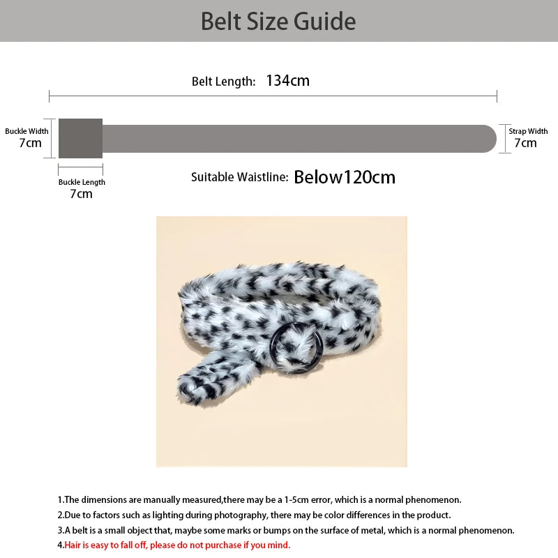 PENDRA Galara Leopard Print Belt