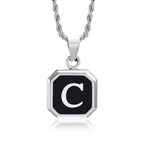 PENDRA Square Twisted Pendant Necklace