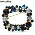 PENDRA Wreathgeome Pearl Geometric Wreath Brooch