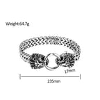 PENDRA Viking Twist Stainless Steel Cuff Bracelet