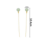 PENDRA Jade Hetian Ear Earrings