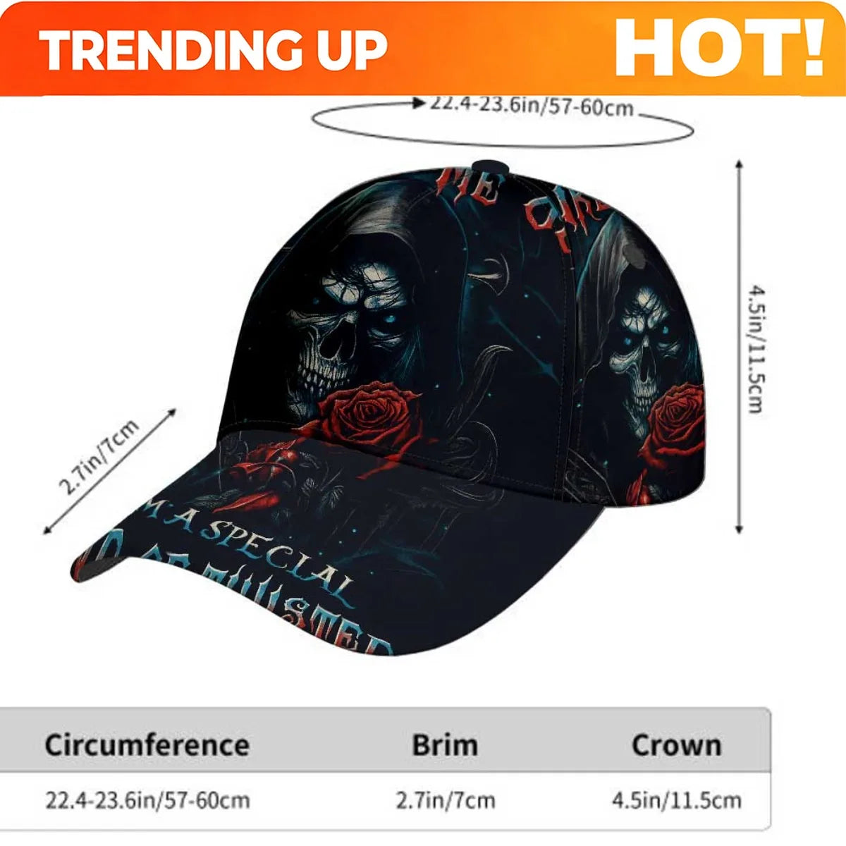 PENDRA Gothic Grim Reaper Cap